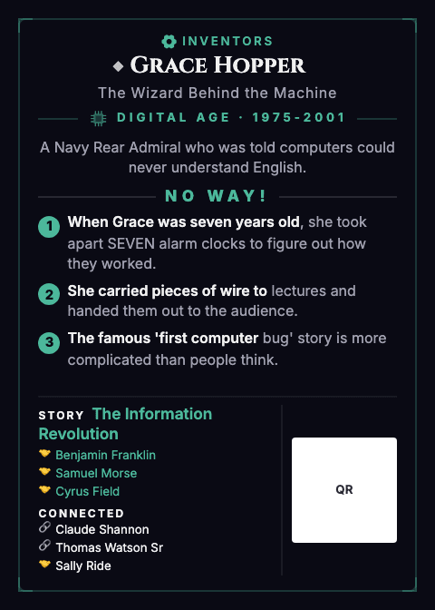 Grace Hopper — card back