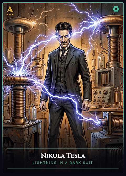 Nikola Tesla Americard